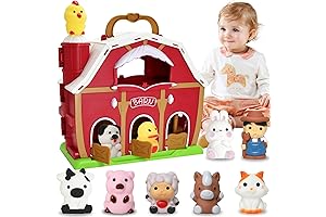 Big Red Barn Farm Animal Toy for Toddlers Age 2-4