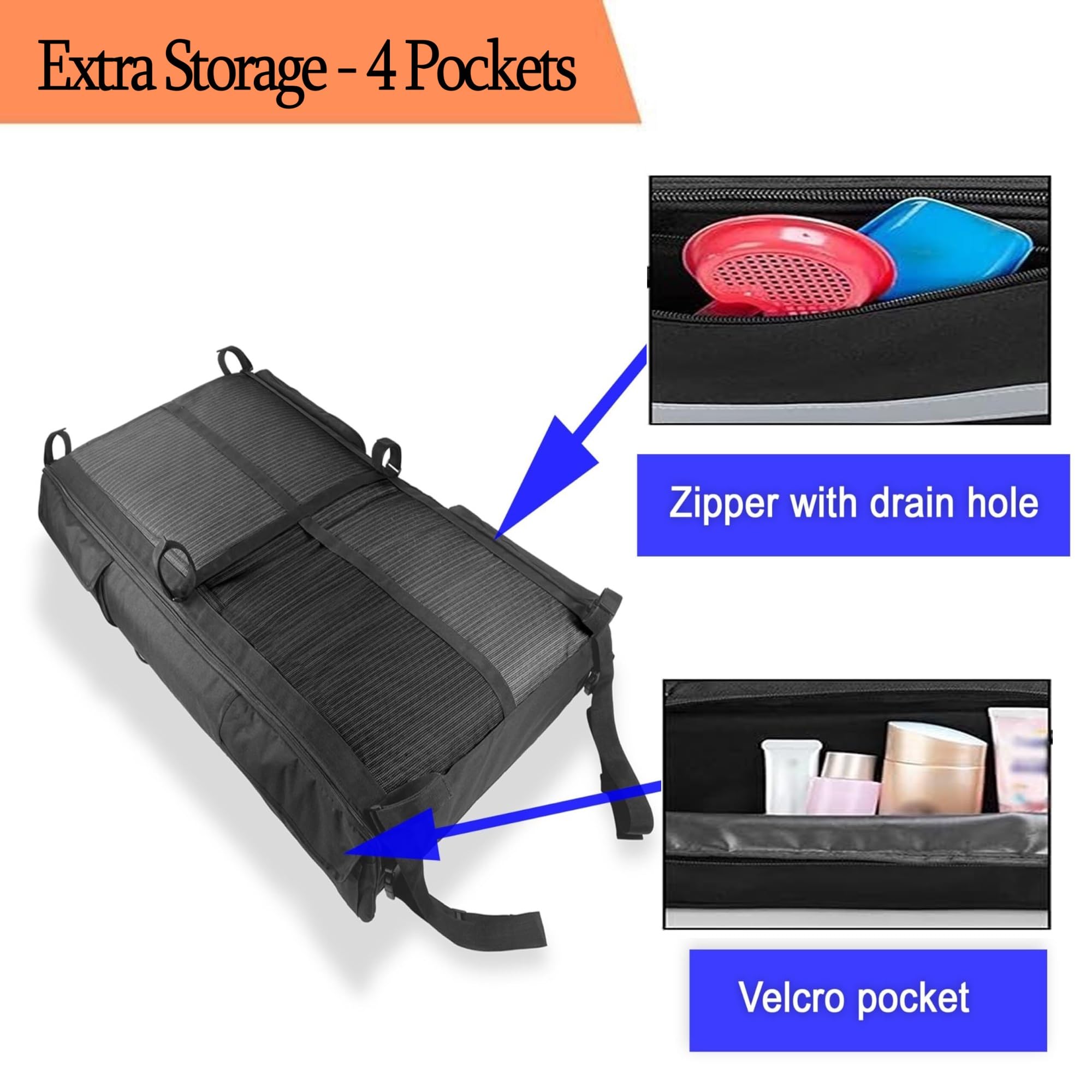 T-Top Sac De Rangement - Tissu Oxford 600D De Grande Capacité Stable Et