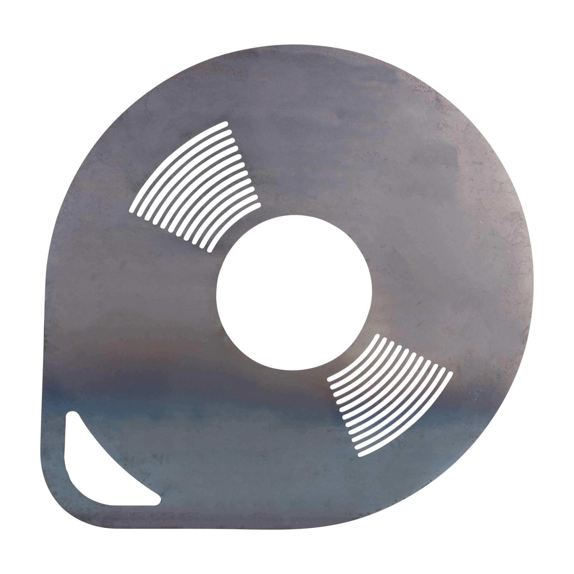 UNUS Plaque de grillage ronde, plaque de Barbecue en acier, plancha à grillades, plat de cuisson diamètre 80cm