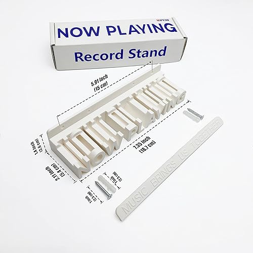 Miniatura 3 de WPESI Soporte de pared para discos de vinilo Now Play pantalla de montaje en pared para discos de vinilo para colgar discos de vinilo en pared