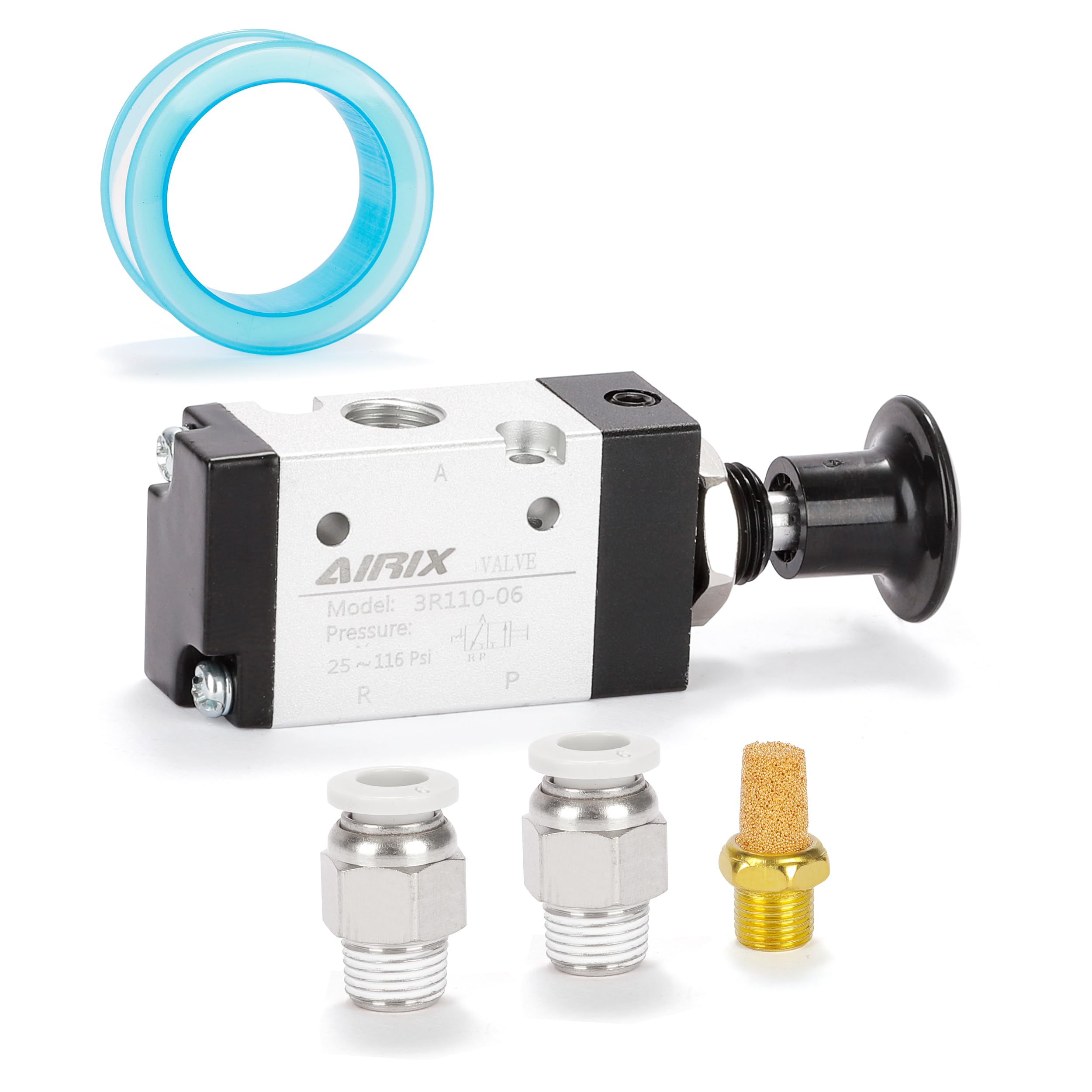 1/4" NPT Manual Control Valve 3R210-08, 3-Port 2-Position Hand Valve — Amazon image 6