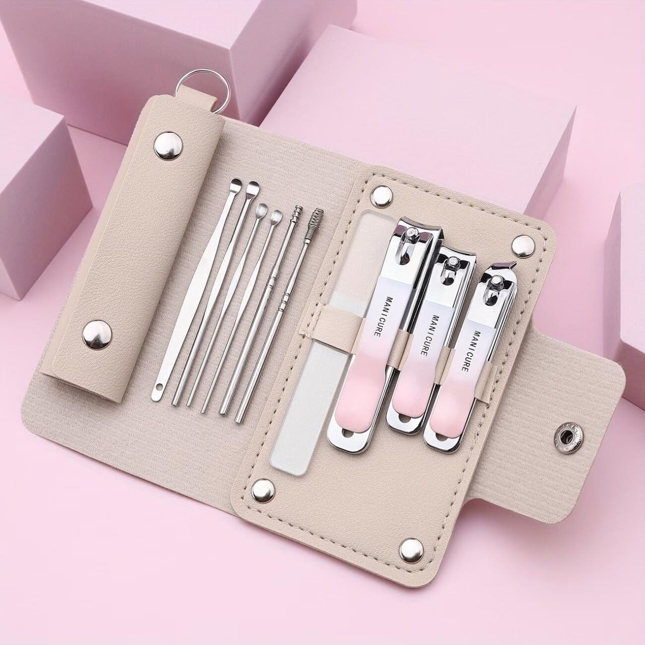 Falshruti.Professional 12-in-1 Manicure Pedicure Kit with Stainless Steel Nail Clippers, Cuticle Tools & Portable Travel Case – Premium Nail Care Set for Men & Women 2