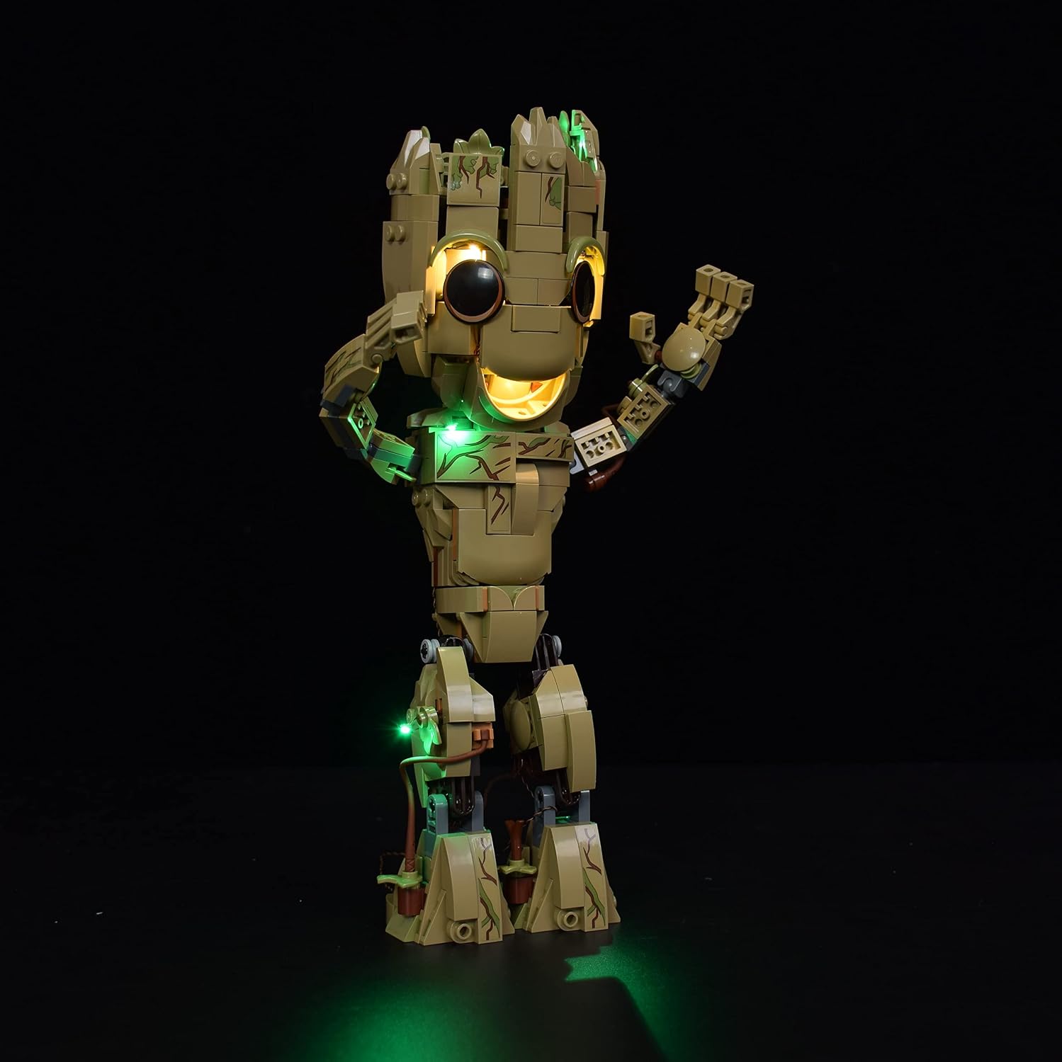 LightGo LED Lighting Kit with Battery Box Designed for Lego 76217 I am Groot Building Set - Not Include Model (Classic Version)