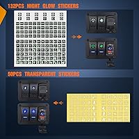 Vista 3 de Nilight Caja de interruptor basculante de 2 cuadrillas 12V SPST ON Off PD tipo C y QC 3.0 cargador USB, voltímetro, panel de aluminio impermeable