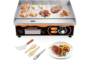 Electric Teppanyaki Grill - WICHEMI 22" Flat Top Griddle