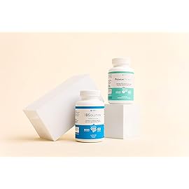 IBSolution Gut Health Bundle - All Natural Gut Health Support & Premium Probiotics w/ 40 Billion CFU for Support of Irregular Bowels, Bloating, Constipation, Gas, Abdominal Pain - 2 Pack (120 Caps)