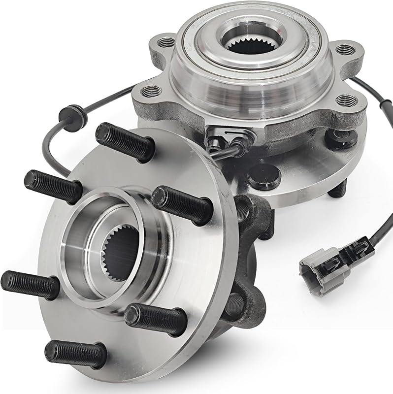 Par de cubos de roda dianteiros 515065 KNOLET com rolamento e ABS para Nissan Frontier, Pathfinder, Xterra e Suzuki Equator 4WD – 2 unidades
