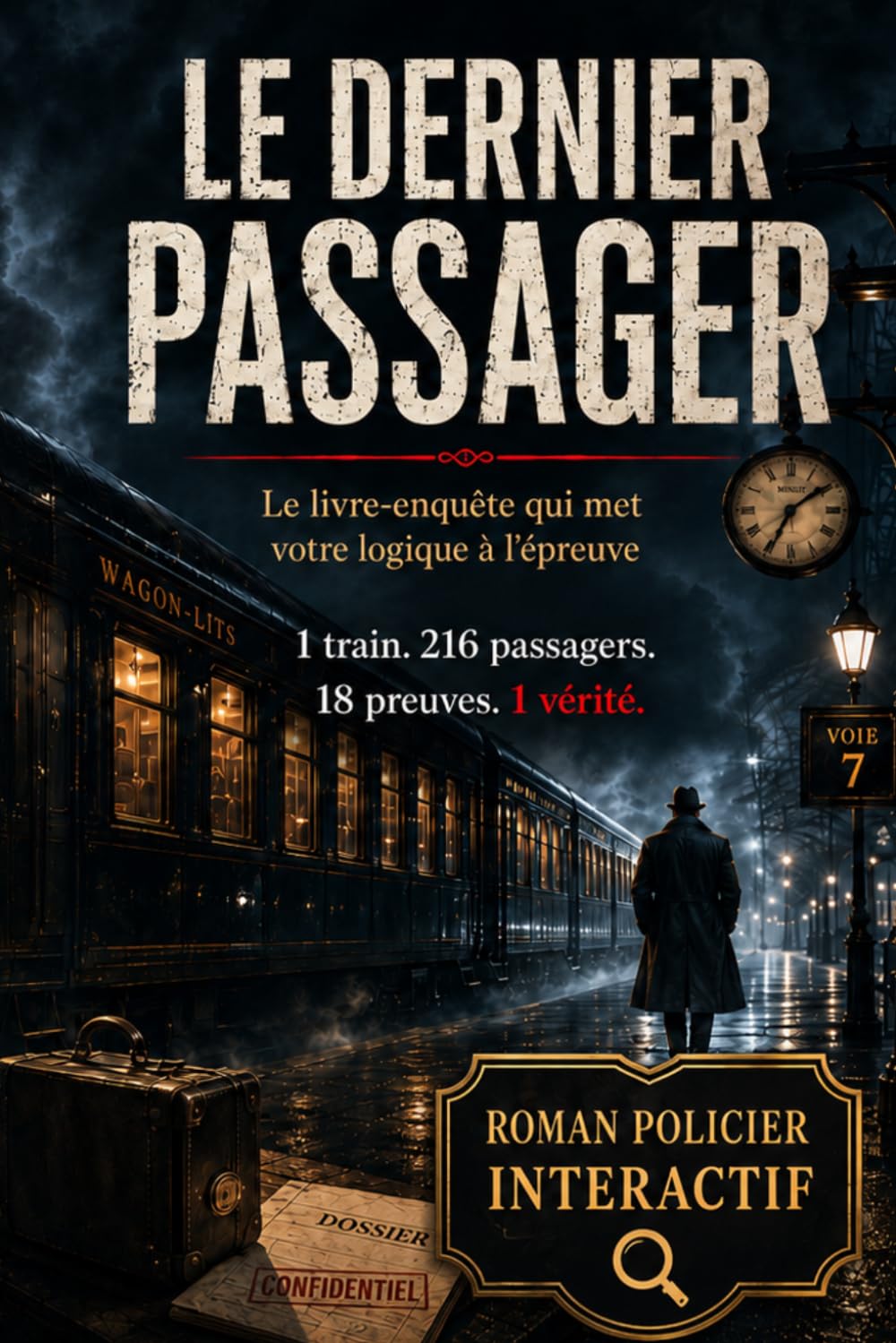 Le Dernier Passager: Le livre-enquête qui met votre logique à l’épreuve 1 train. 216 passagers. 18 preuves. 1 vérité.