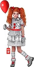 Morph Disfraz Payaso Asesino Niña, Traje Payaso Halloween, Disfraces Payasa Niña, Disfraz para Carnaval y Halloween