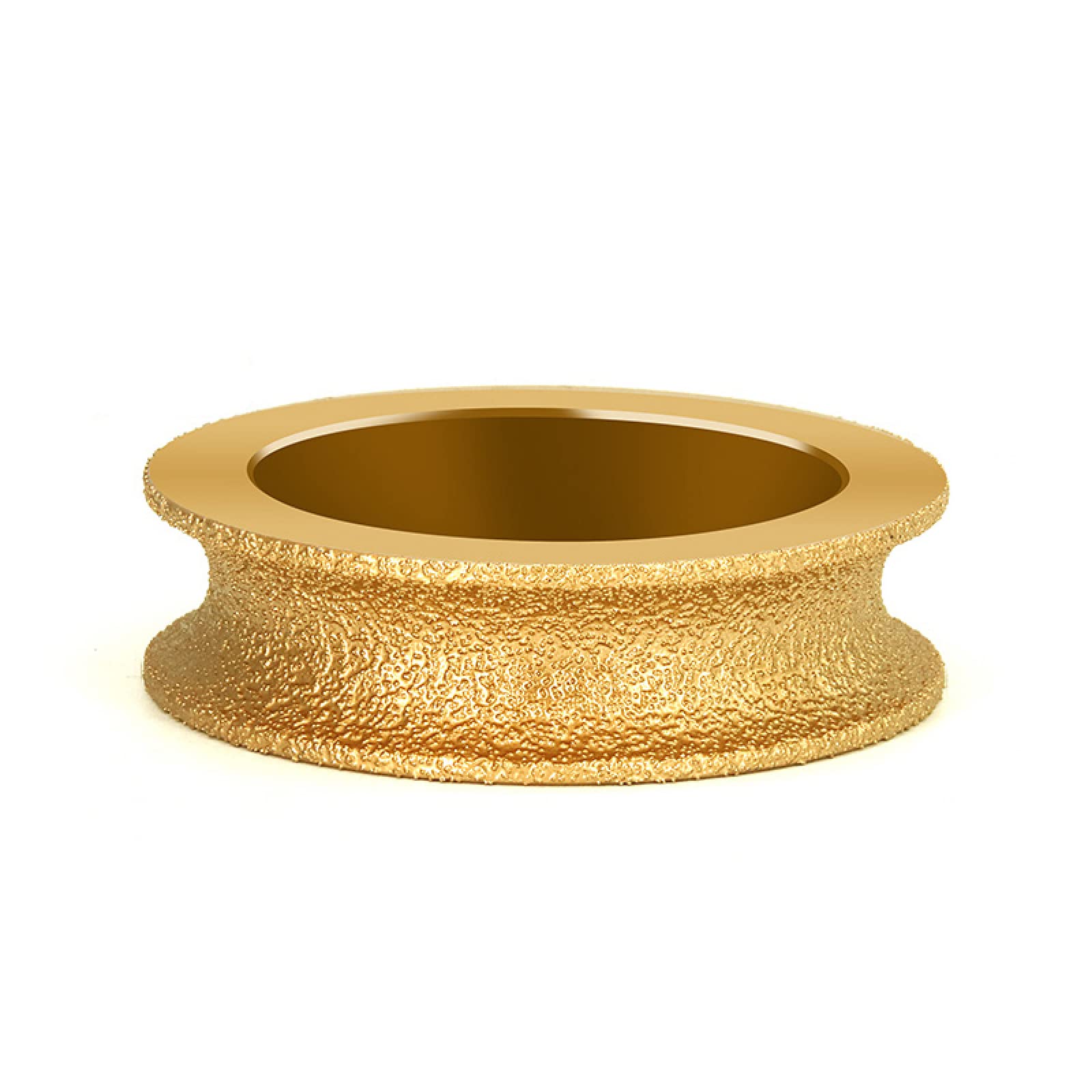 Uoxhfdh One Color Vacuum Brazed Diamond Grinding Wheel Demi Bullnose 75Mm 20Mm Bore 60-80Grit Multiple Sizes(15Mm)