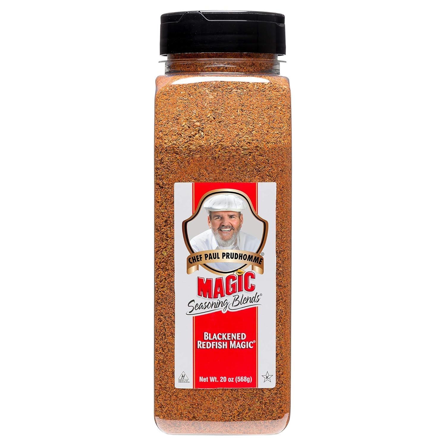 Chef Paul Blackened Redfish Magic Seasoning Blends | Cajun-Style Spices & Seasonings | Gluten-Free, No MSG, Bold Flavor | Perfect for Grilling, Cooking & BBQ | 20 oz/ 568g Canister (Pack of 1)