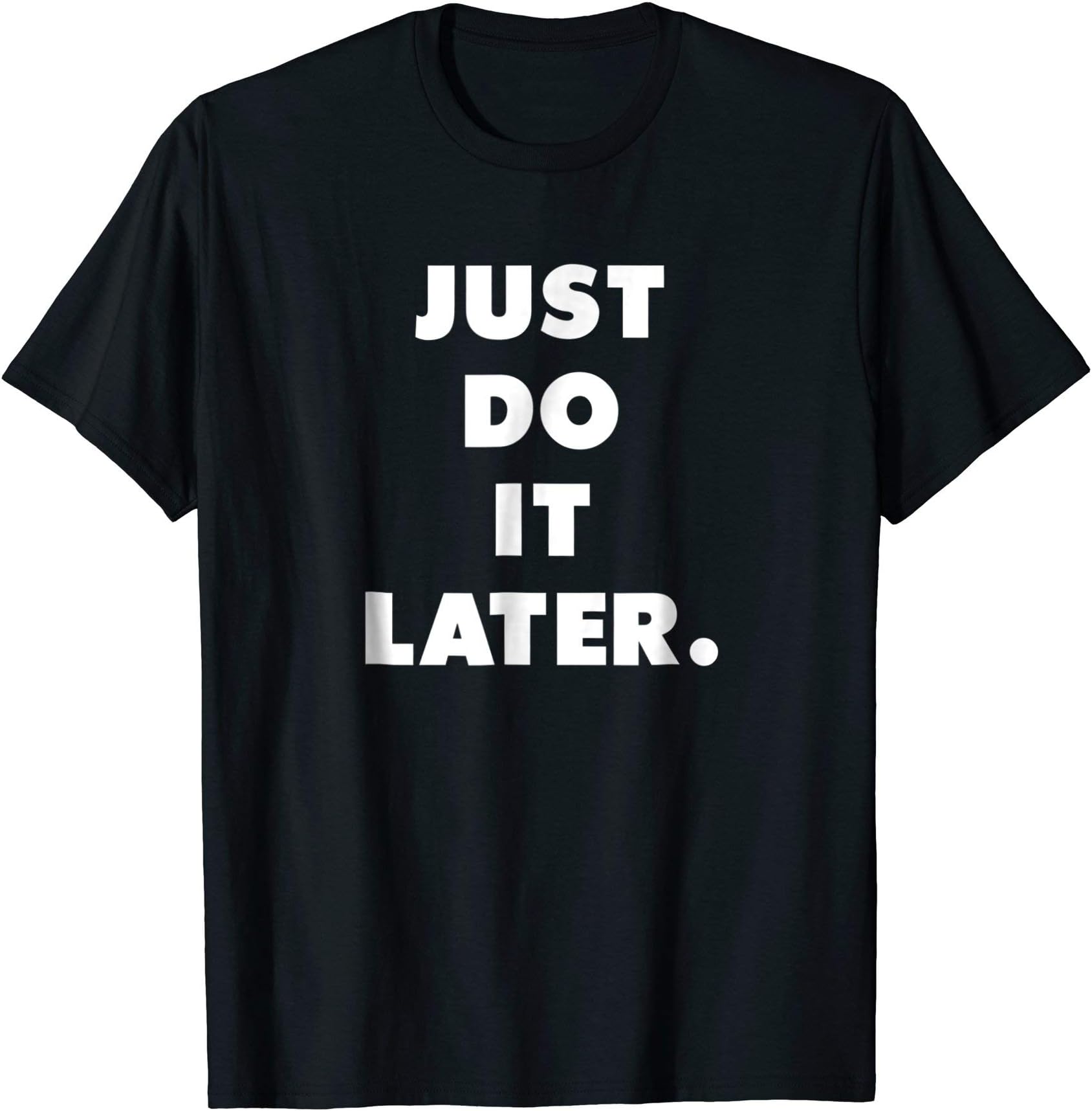 Supreme QualityWomen's Humorous T-Shirt - Black, Crew Neck, Short Sleeve, Letter Print