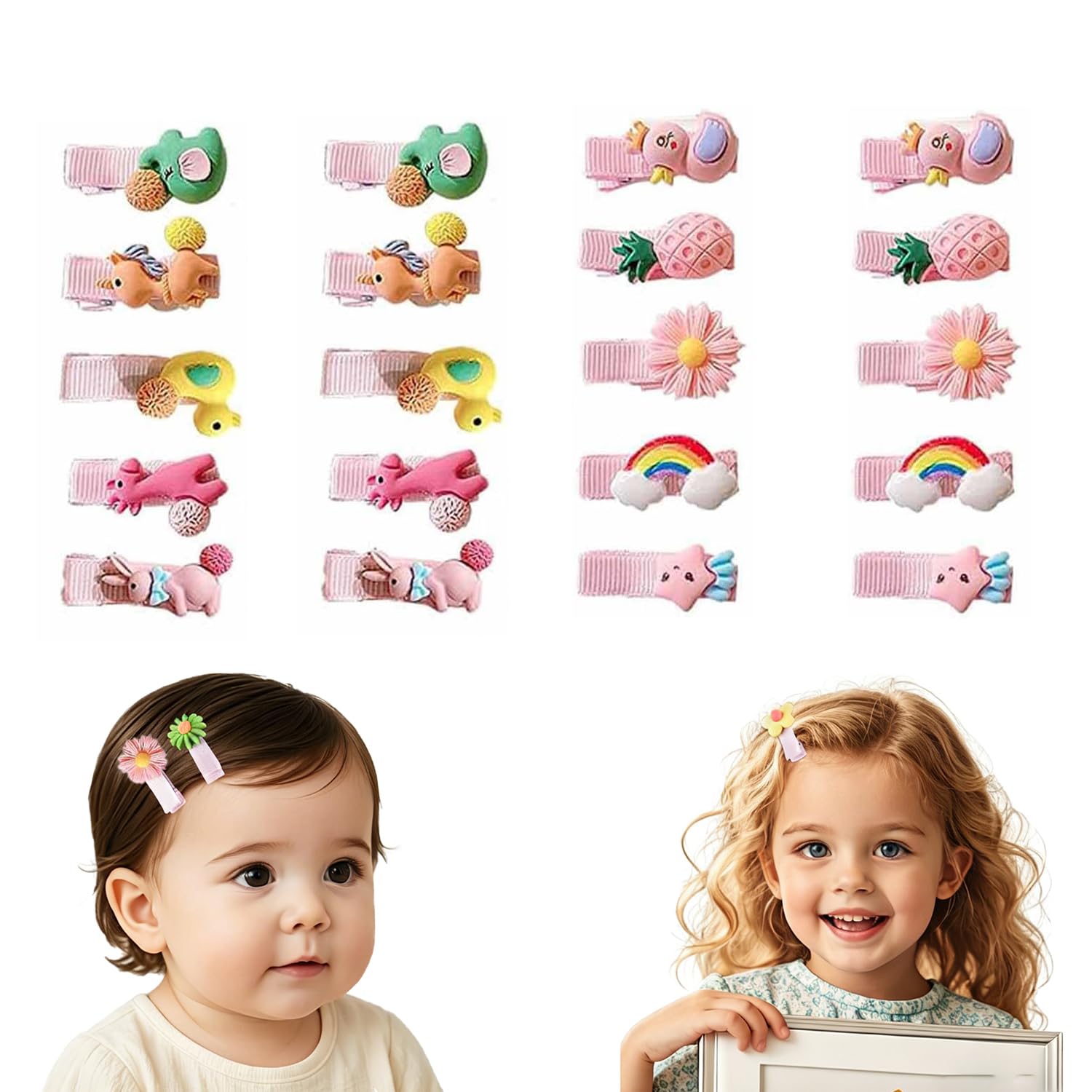Amazon.co.jp: Coehaopike ヘアアクセサリー 20個セット 赤ちゃん