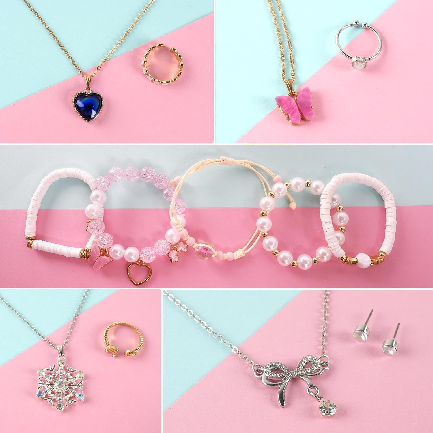 Jewelry Advent Calendar 2025 for Girls, 24 Days of Christmas Countdown Calendar Unique Charm Bracelets Rings Necklaces Jewellery Accessories for Girls Kids Teens Adults Xmas Winter Holiday Gifts - Image 8