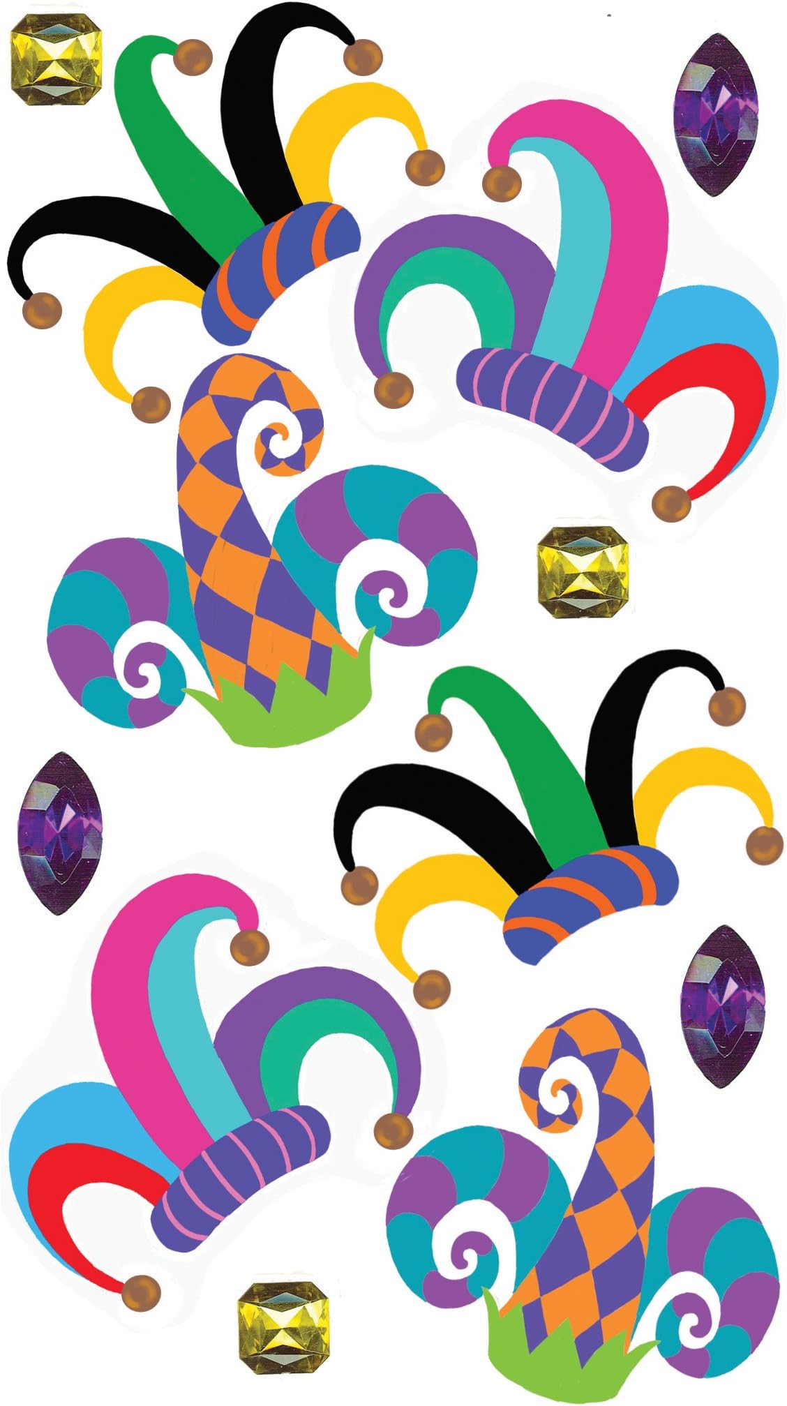 Brands Jolee's Boutique Decorative Stickers, Jester Hats Dress Ups
