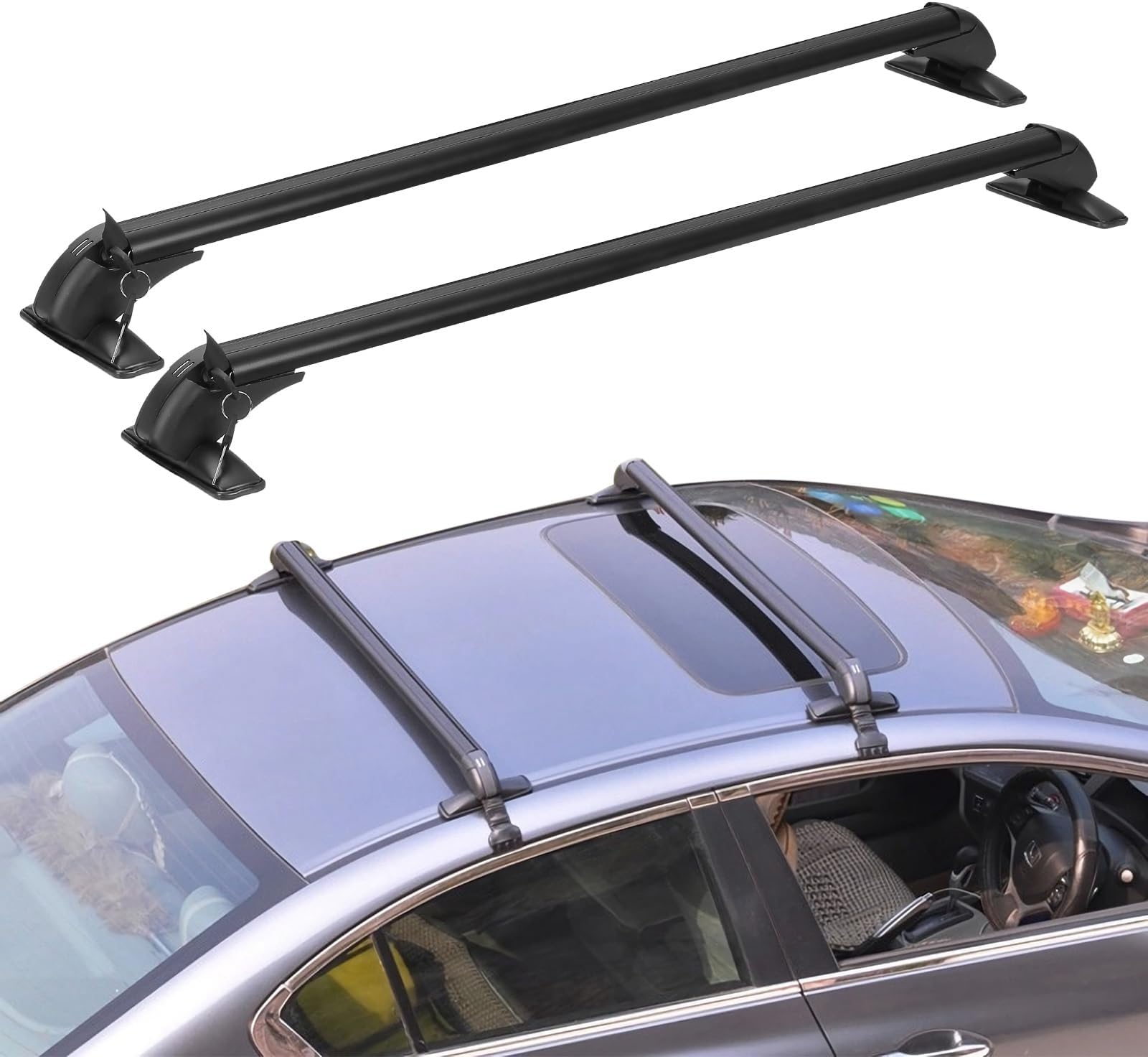 Universal Roof Rack Cross Bars, 48" Aluminum Car Roof