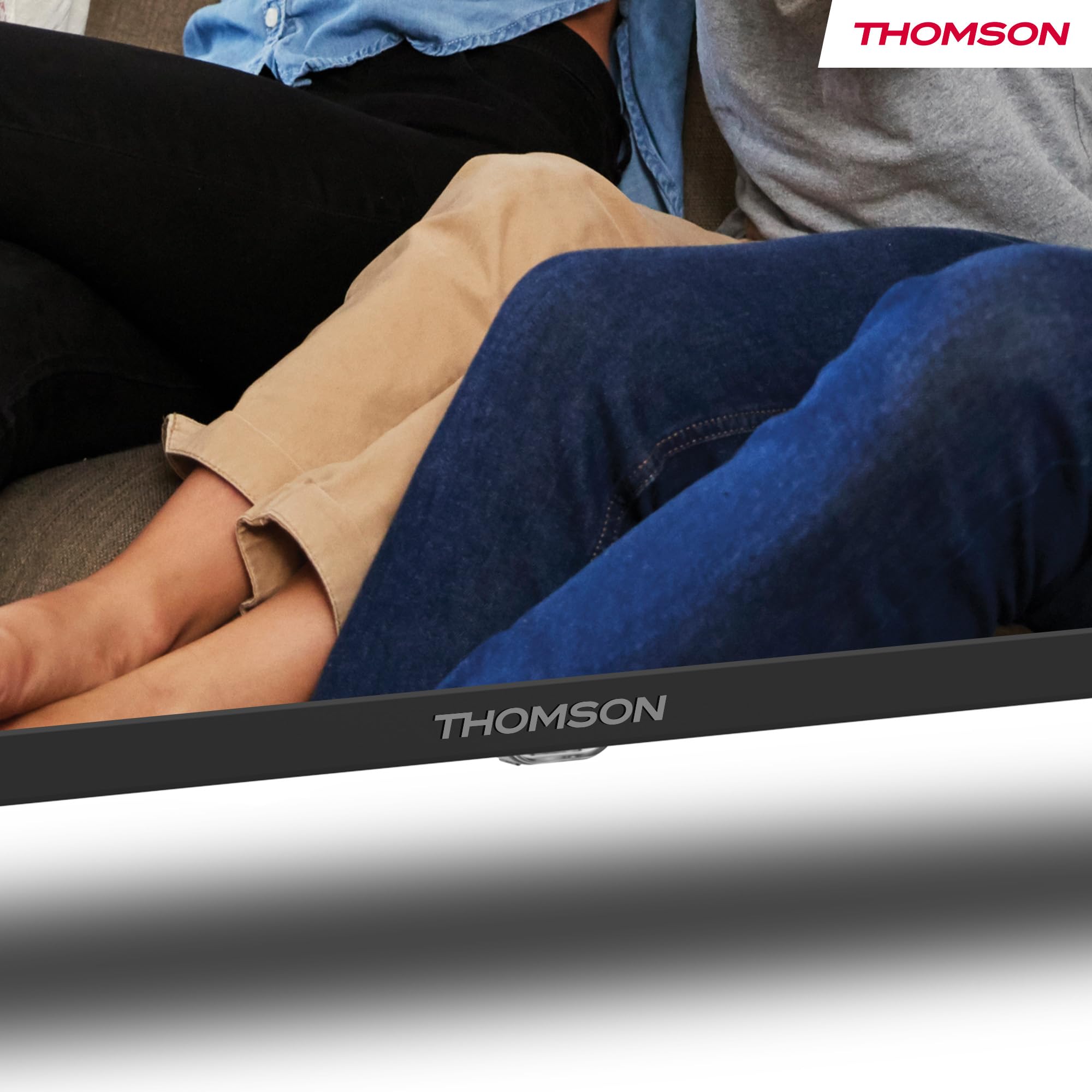 Thomson 65 Pouces (164cm) 4K Ultra HD Smart Google TV, Wi-FI,Dolby Audio, HDR10, Bluetooth 5.1, Triple-Tuner (Câble/Satellite/Antenne), HDMI, CI+, A+ Panneau - 65UG4S14