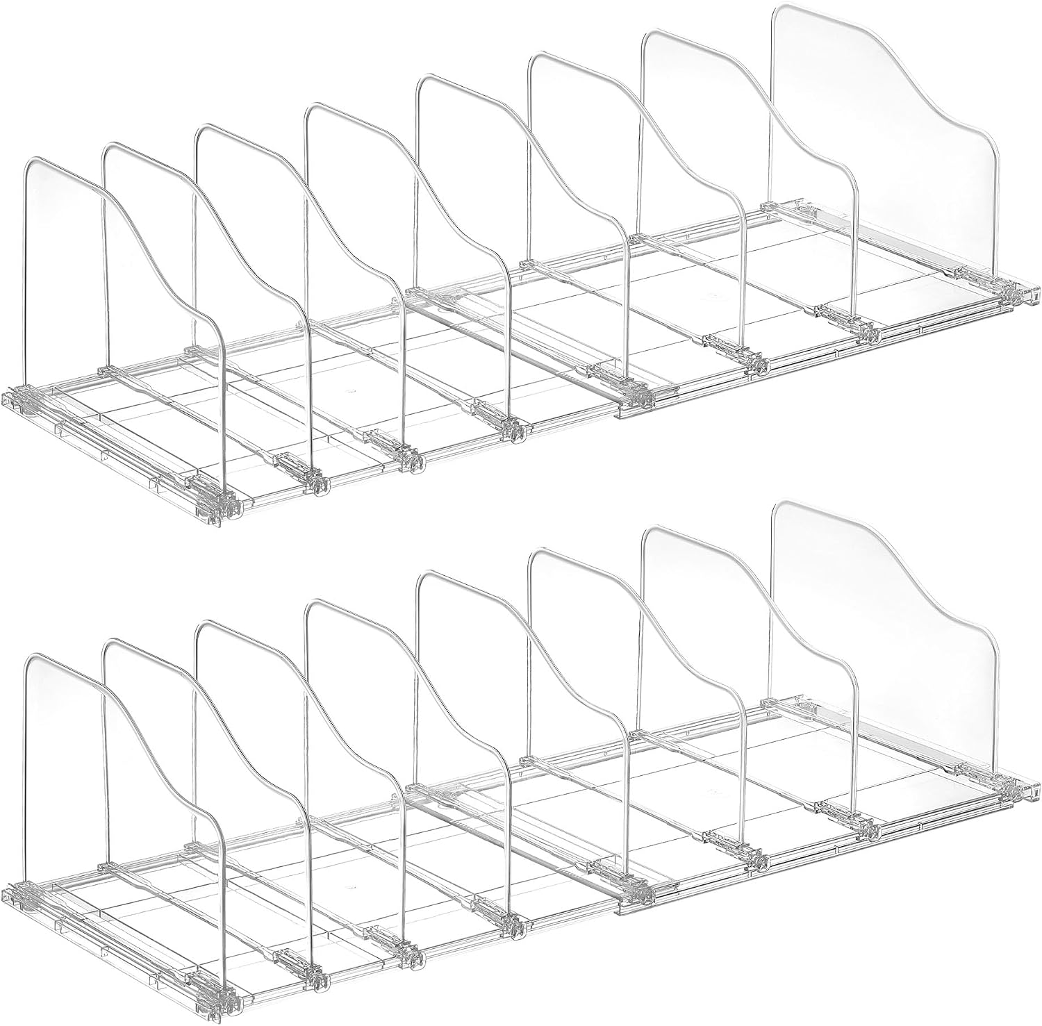 Vtopmart Adjustable Purse Organizer with Expandable Base & Sliding Dividers