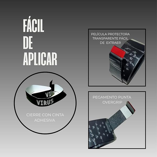 VIRUS Overgrip Pack de 3 + Protector de Pala - 4
