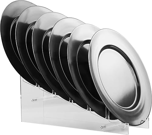 Miniatura 5 de Reston Lloyd Juego de platos de ensalada de melamina de 6 piezas, gris