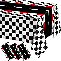 Vista 113 de WNINK Paquete de 6 manteles desechables negros de 54 x 108 pulgadas, para barbacoa, cumpleaños, picnic, despedida de soltera, compromiso, boda