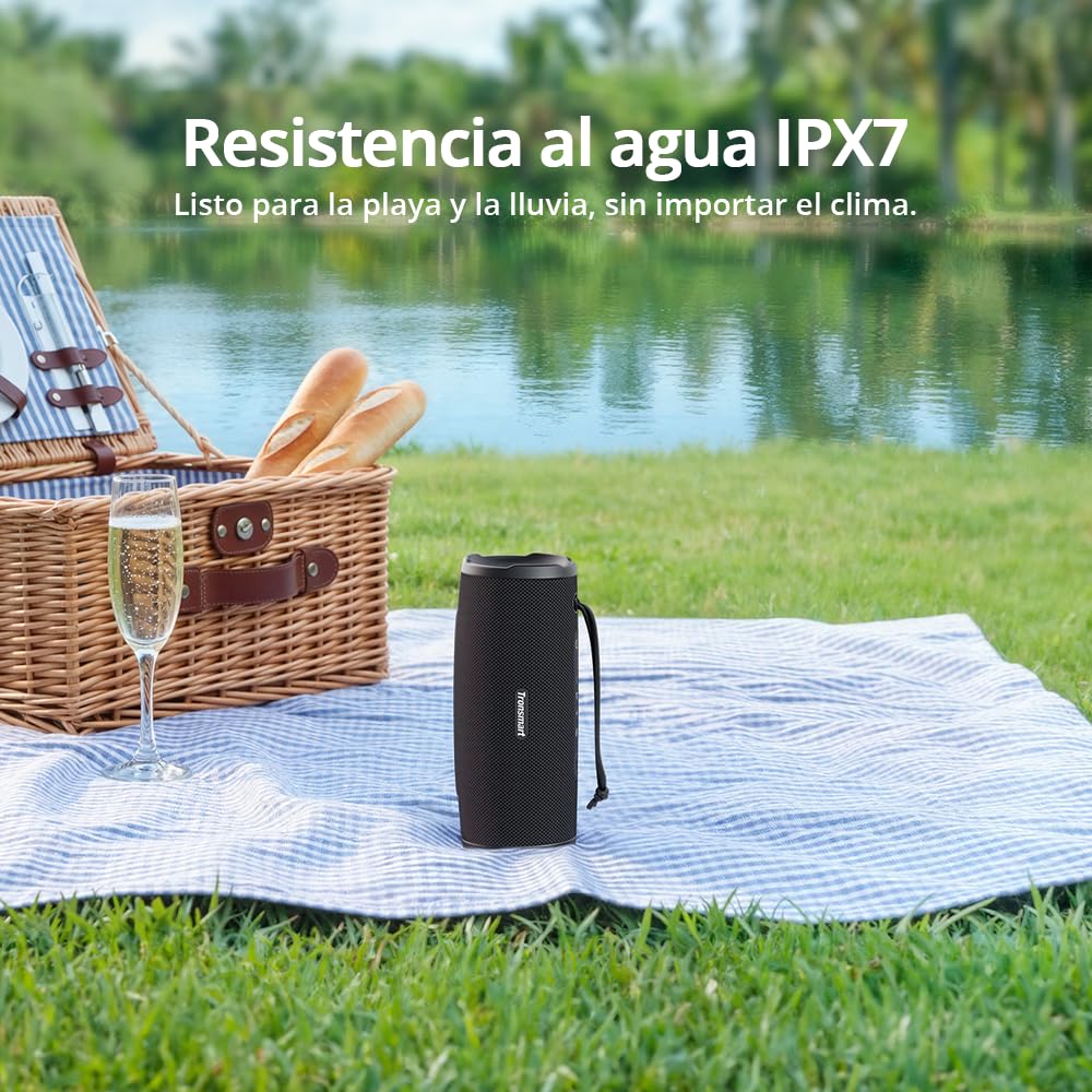 Tronsmart Mirtune C3 Plus, haut‑parleur Bluetooth 6.0 Auracast, IPX7 | Tecnologia Auracast multi-dispositivo e Bluetooth 6.0 a bassa latenza, autonomia 12 ore, EQ via App e USB-C
