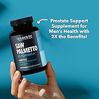 Vista 8 de Saw Palmetto with Stinging Nettle Capsules - 2X Prostate Support Supplement for Men’s Health - 120 Count - DHT Blocker for Urinary Tract Function