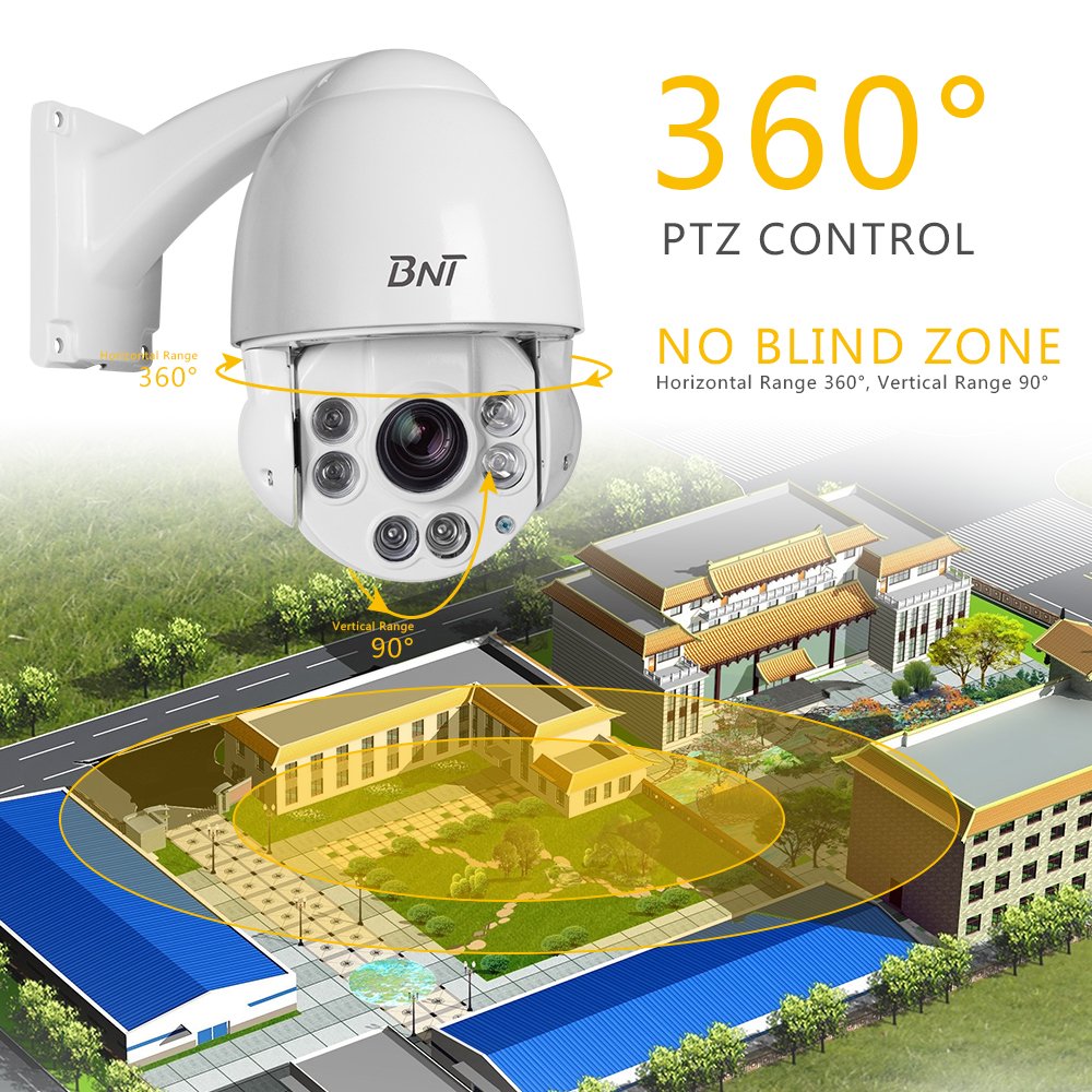 Buy BNT PTZ Security Camera (4MP 10X Zoom Wired IP Camera) Online at