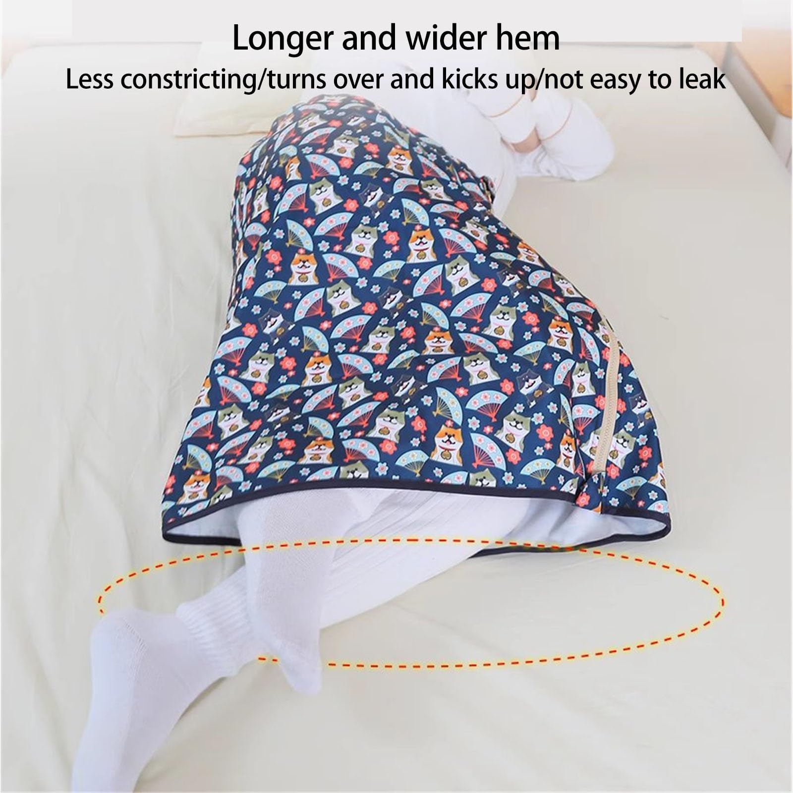 Traverse Letto Anziani per Adulti Gonna per Urina Assorbenti da Letto per Incontinenza, Morbido Telo Impermeabile Letto Lavabili in Lavatrice con Cerniera Regolabile(2pcs,XL_B)