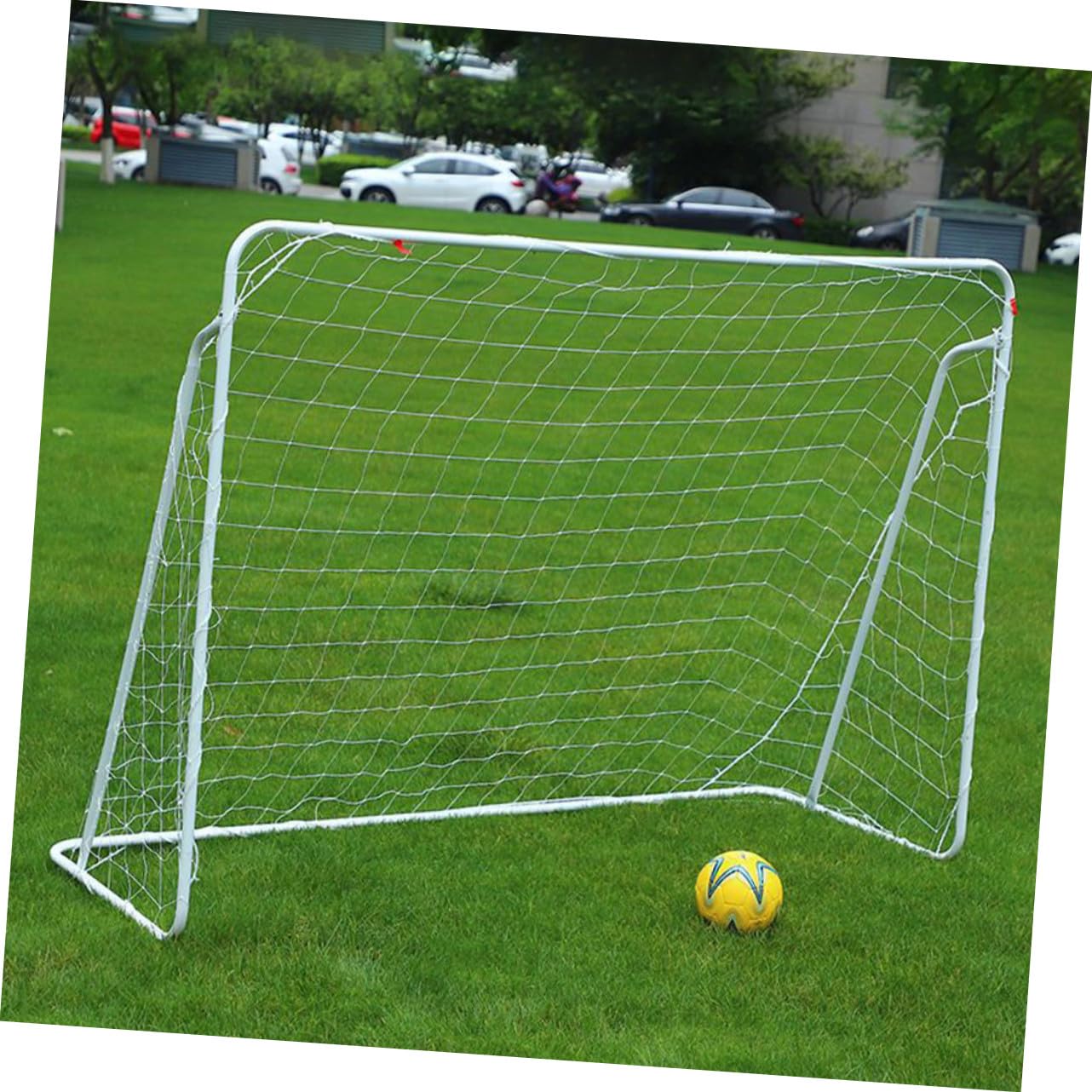 Gatuida Red de Portería de Fútbol y Fácil de Almacenar de Fibra de Polipropileno Ligera de Color Claro para Niños y Jóvenes Atletas para Entrenamiento y Patio Trasero