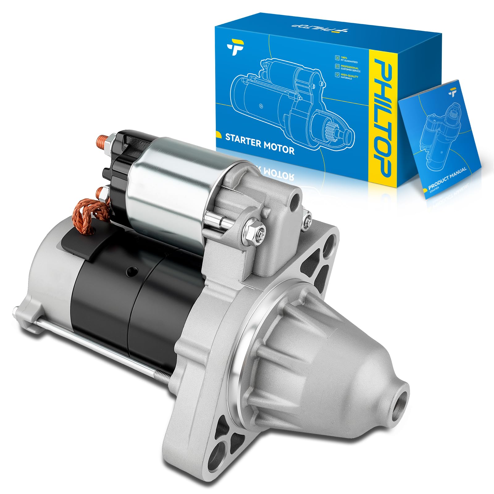 PHILTOP Starter Motor 17886N Compatible with 2002-2006 RSX Type-S
