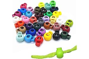 Hysagtek Plastic Cord Locks for Drawstrings, Shoelaces, Paracord, Backpacks