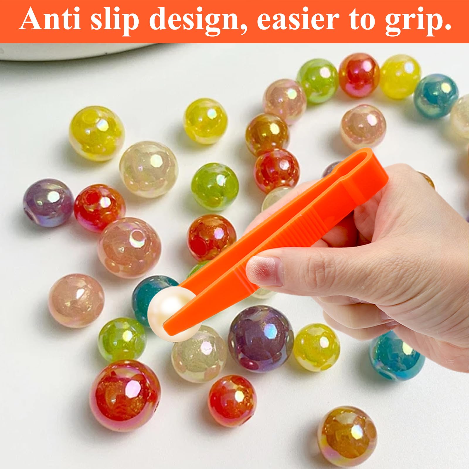 15 pinzette per bambini in plastica colorata giocattolo educativo per abilità motorie fini, perline da stirare, conteggio