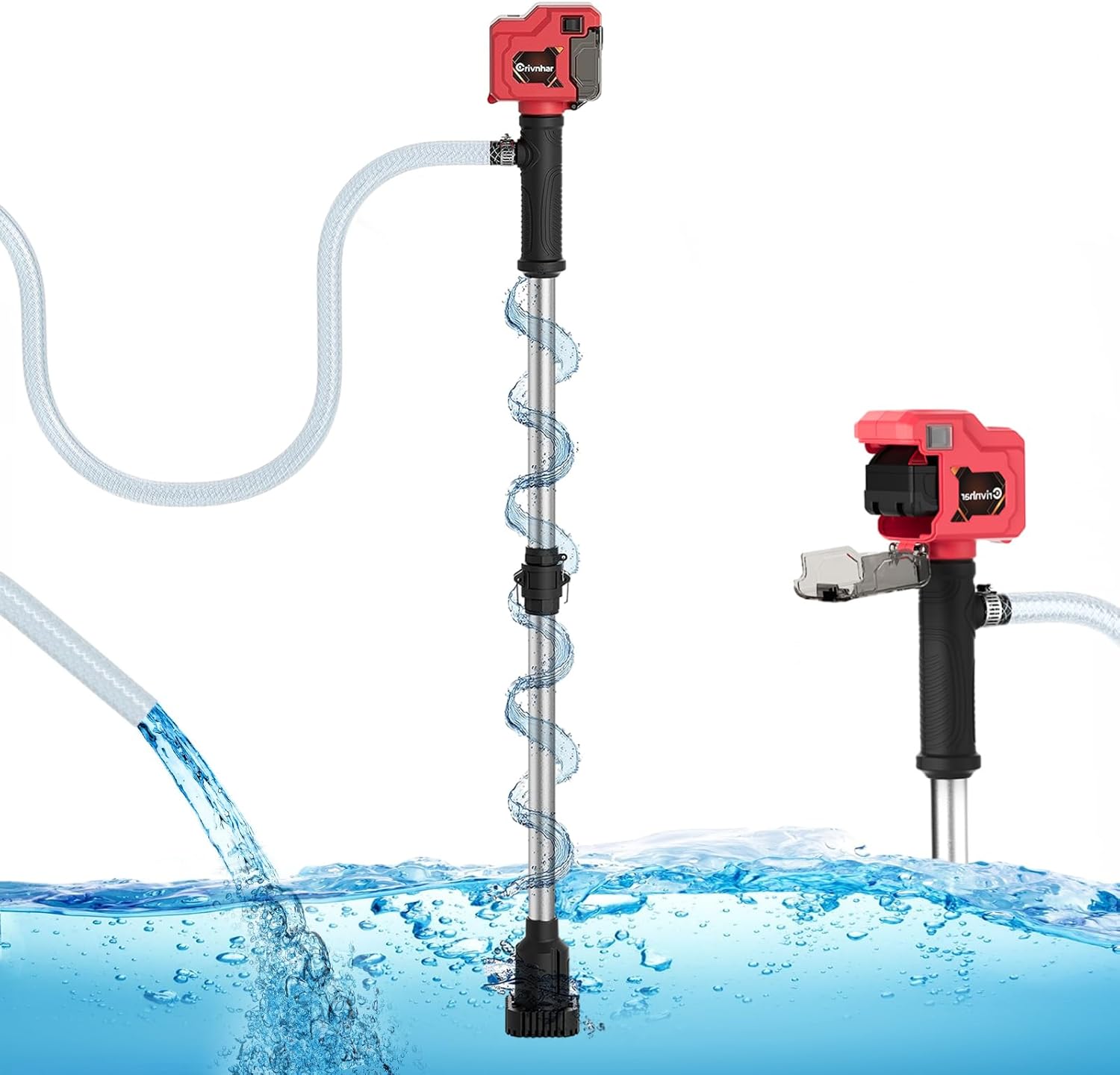 Crivnhar Stick Transfer Pump for Milwaukee M18 18V Battery, Cordless