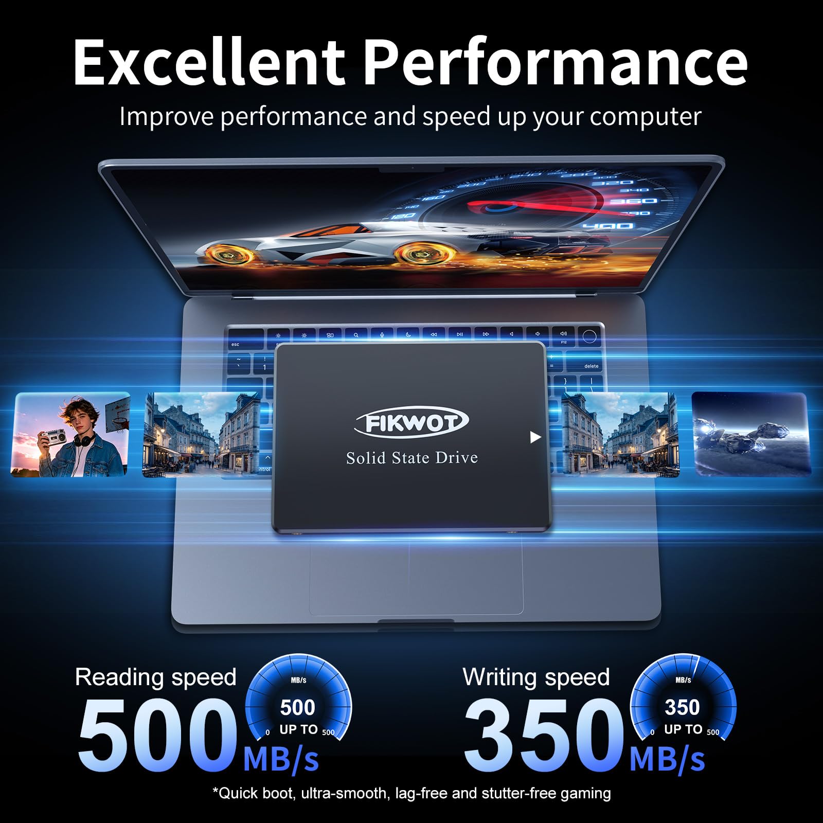 Fikwot FS810 1TB SSD SATA III 2.5 inch 6GB/s, Internal Solid State