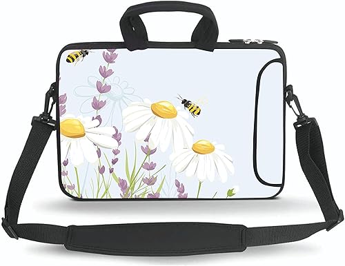 Miniatura 6 de Bolsa de mensajero de 14, 15, 15.4 y 15.6 pulgadas, funda de transporte con asa para accesorios, para portátiles de 14 a 15 pulgadas, cuadernos,