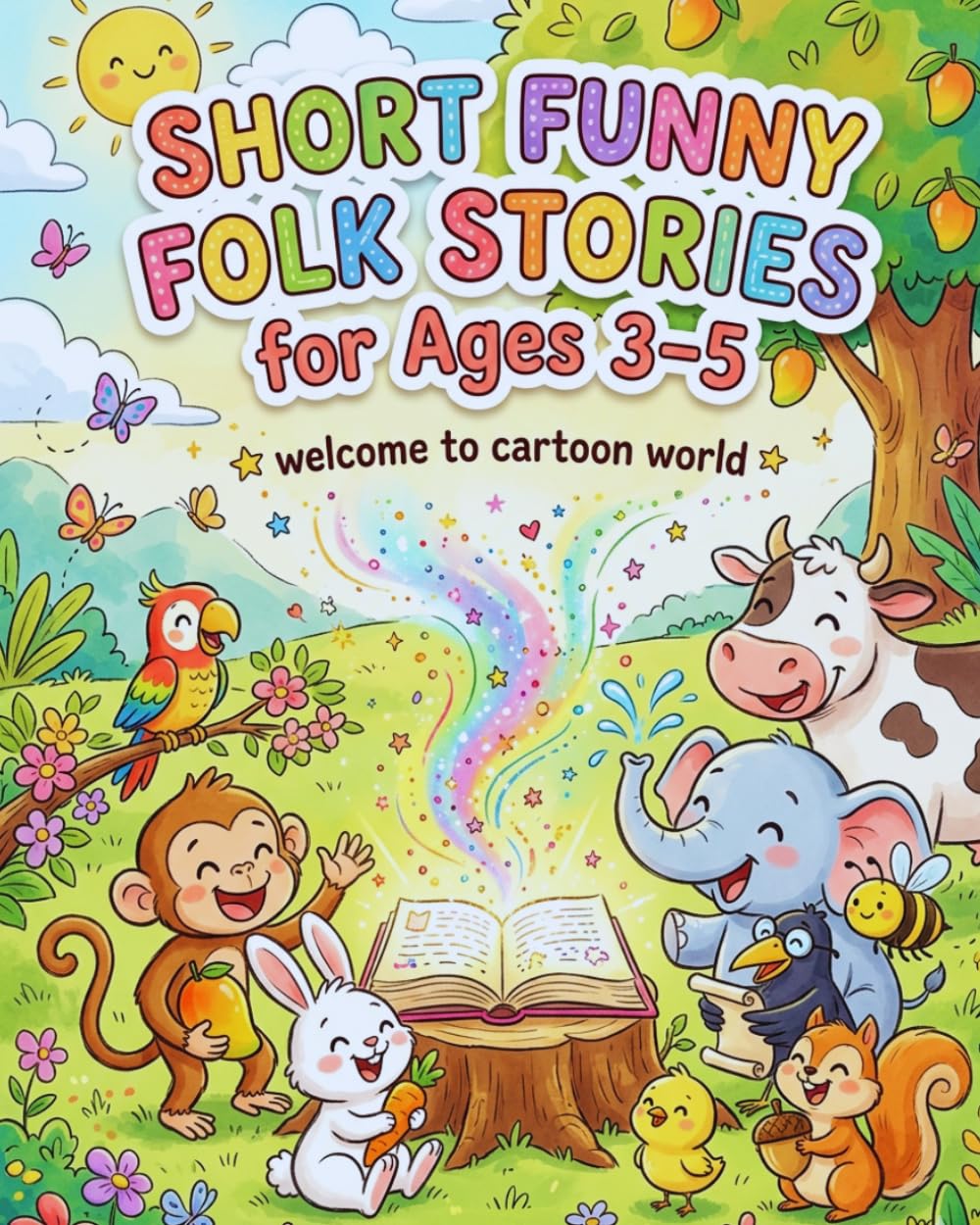 Short Funny Folk Stories for Ages 3–5 |: Read-Aloud Animal & Village Tales for Bedtime and Early Learning