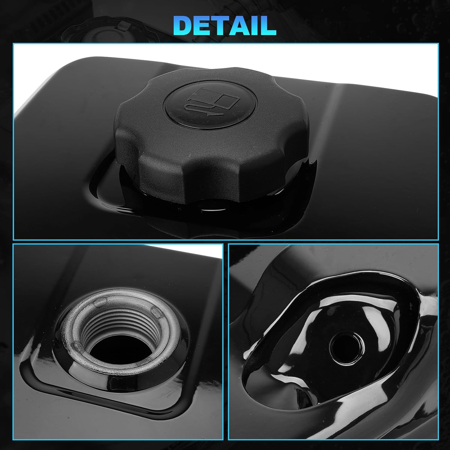 Gas Fuel Tank Compatible with Briggs & Stratton CR750 CR950 163cc 208cc 5HP 6.5HP Engines, Also for Water Pumps Chipper Shredder Log Splitter