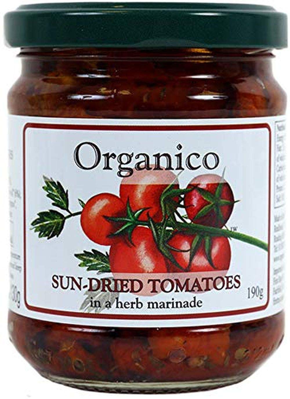 Realfoods by Organico | Organic Sun-Dried Tomatoes in Extra Virgin Olive Oil – Farm-Grown in Puglia, 190g (Pack of 2)