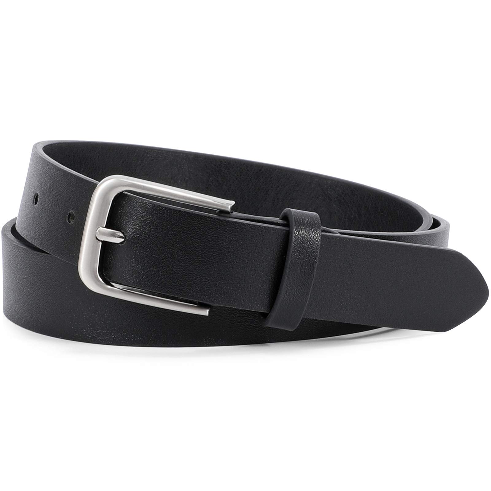 Women Casual Leather Belt for Jeans Pants, Fashion Ladies Waist Dress Belt