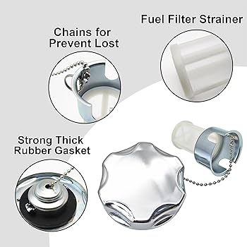 Amazon.com: YGQ 17620-Z4H-900 King Size Metal Gas Fuel Tank Cap
