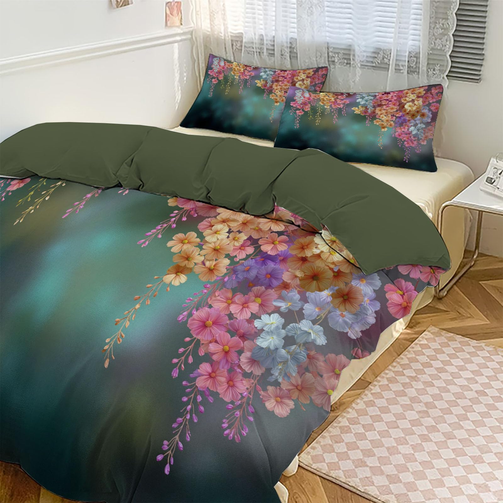 Housse de couette 240x260 cm esprit nature pour une chambre parentale cocooning