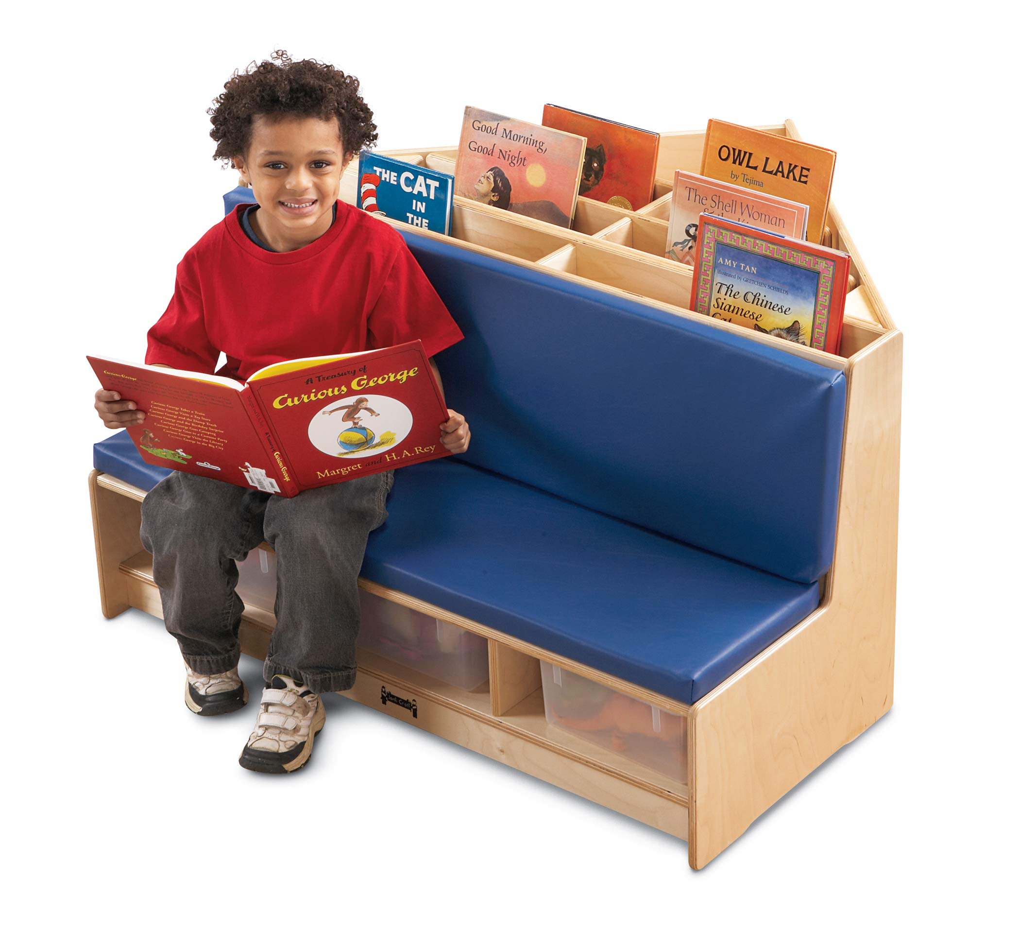 Jonti-Craft Corner Literacy Nook, Blue