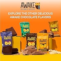 Vista 8 de AWAKE - Bocaditos de chocolate con cafeína - Chocolate con leche y caramelo, 50 bocaditos - 50mg de cafeína - Bocaditos energéticos envueltos