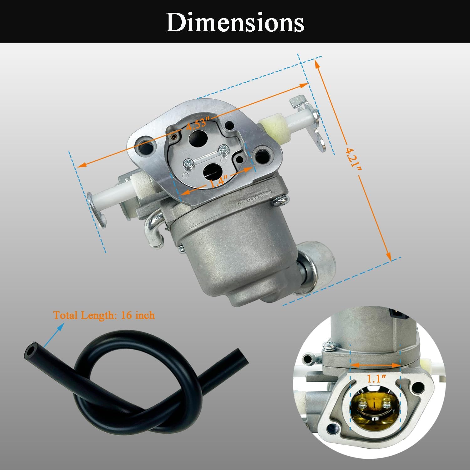 Carburetor Carb Kit 594207 Compatible with Briggs & Stratton Intek Engine Mower Tractor Carb 40N777 40N877