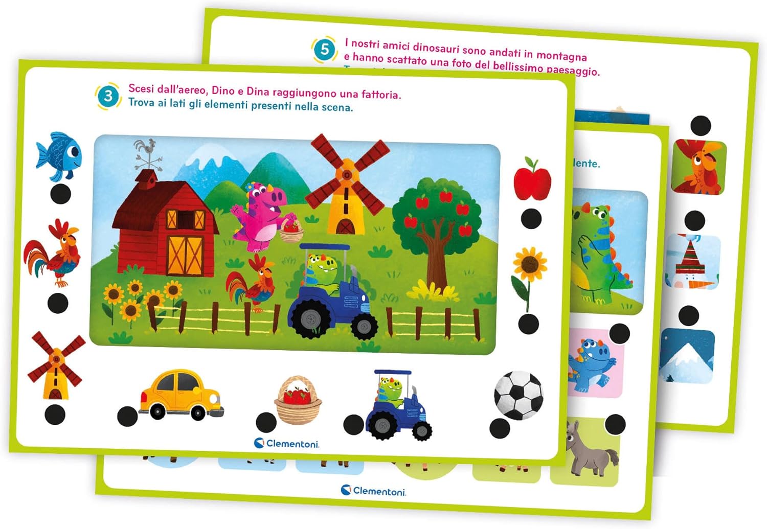 Clementoni - Sapientino Interactive Vado al Nesto Cards, Educational Game 2 Years, Electronic Speaking, in Italian, Batteries Included, Made in Italy, Multi-Colour, 16457