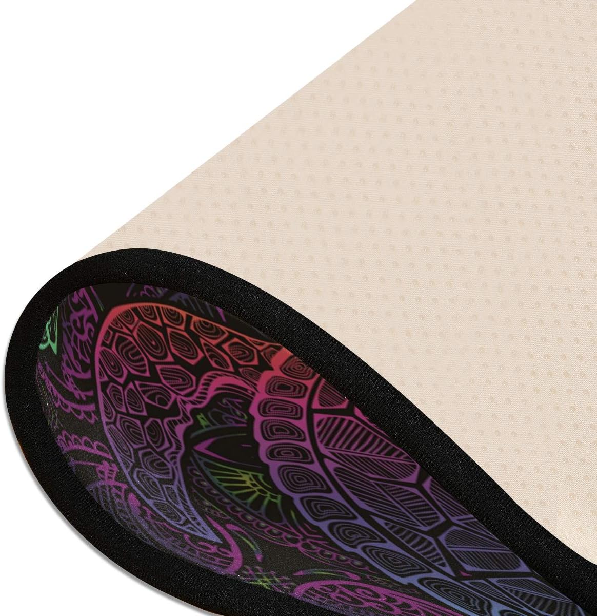 Boho Sea Turtle Mandala Kitchen Rugs Non-Slip Soft Doormats Bath Carpet Floor Runner Area Rugs for Home Dining Living Room Bedroom 72" X 24"