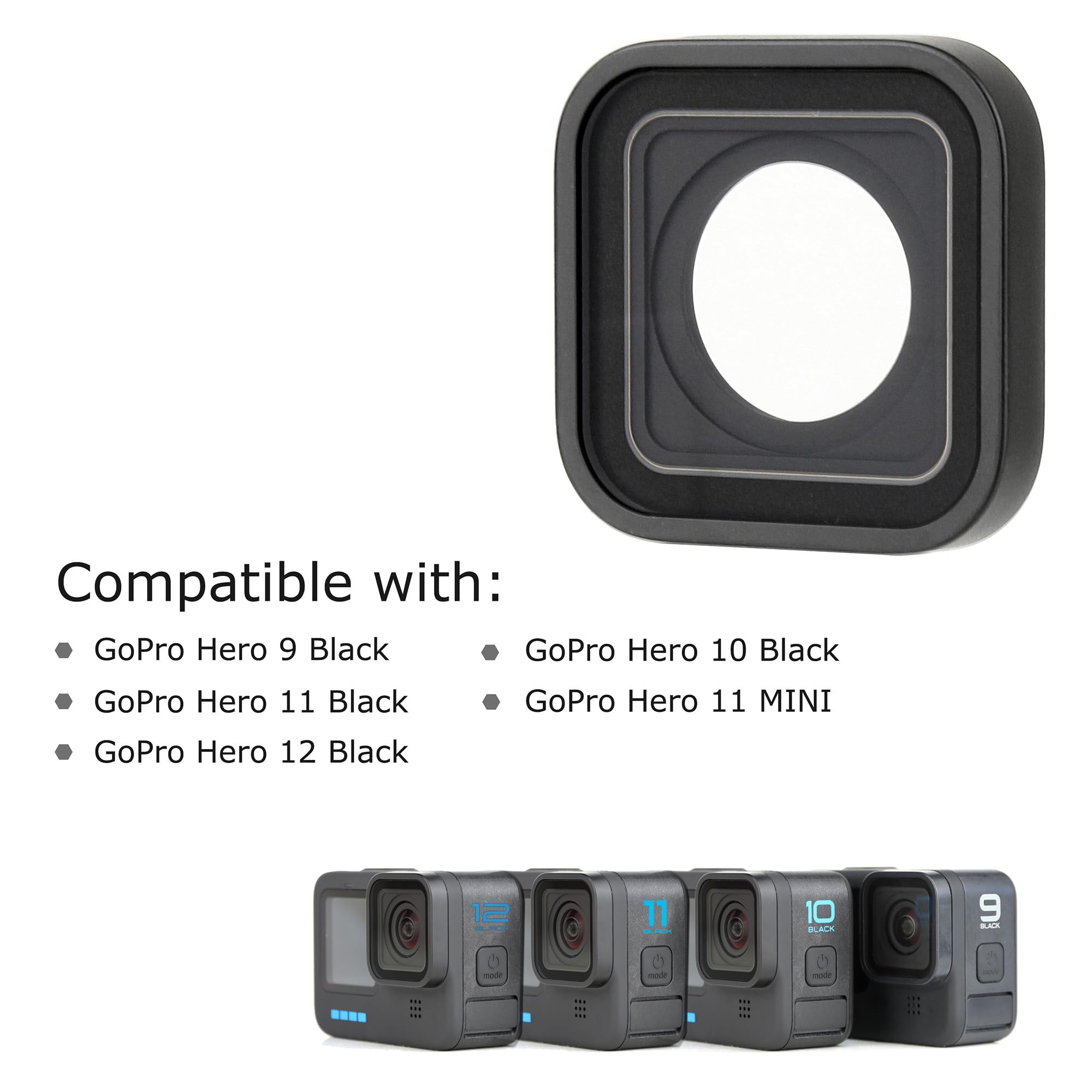 Kit Accessoires Silicone Pour GoPro Hero 9-12 - Cache Objectif, Film Écran, Dragonne - FitStill