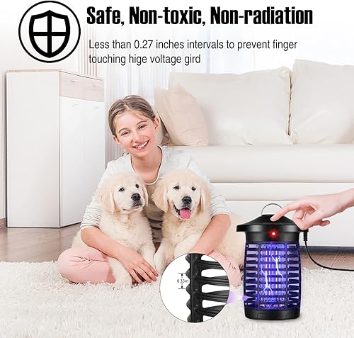 Miniatura 4 de Trampa inteligente para insectos voladores para interiores y exteriores, los exterminadores eléctricos pueden ser control remoto por aplicación y