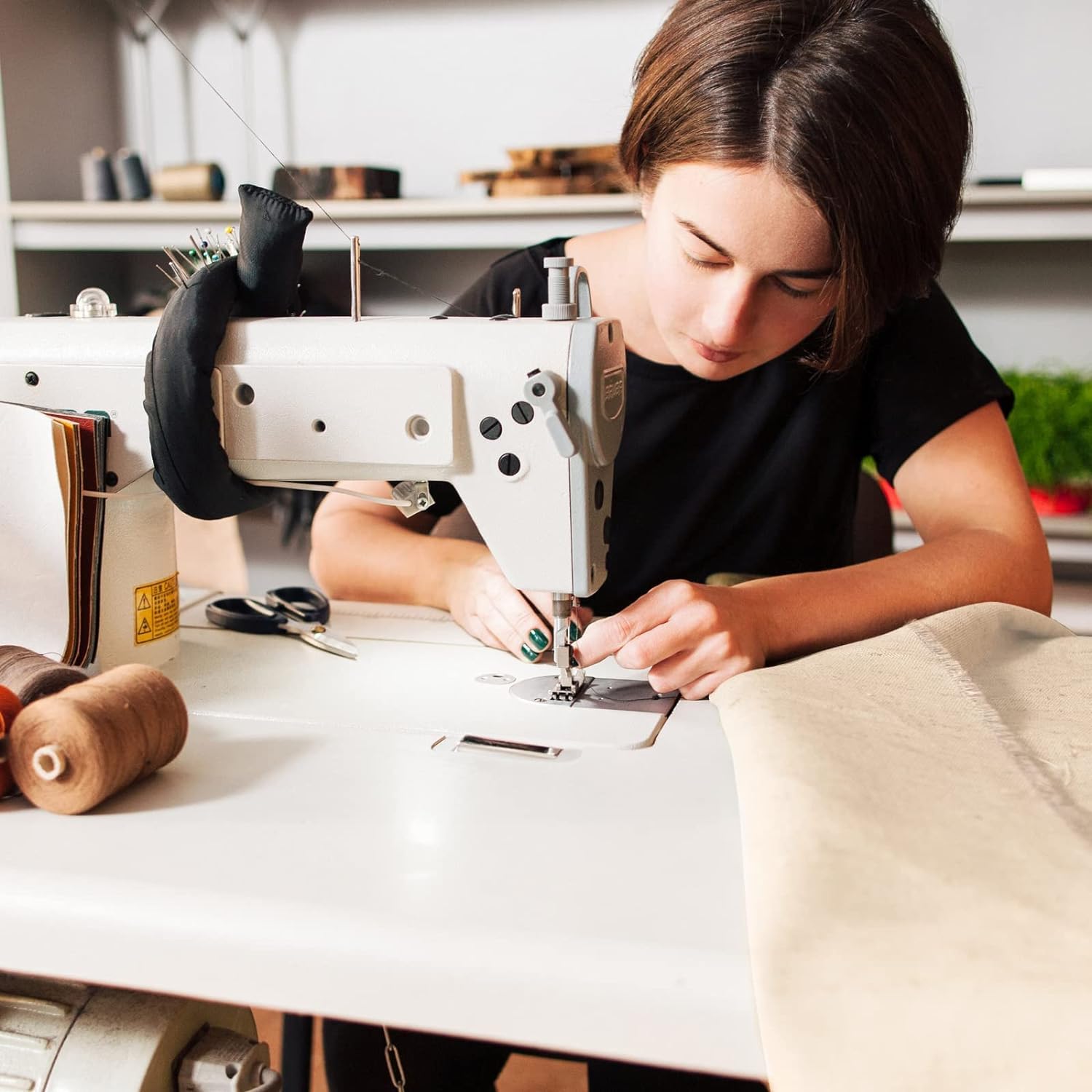 Heavy Cotton Muslin Fabric Textile Unbleached Draping Fabric 63 inch Wide Natural 5 Yards (5.25 Feet x 15 Feet)(63" x 180"), by Hautico - Image 9